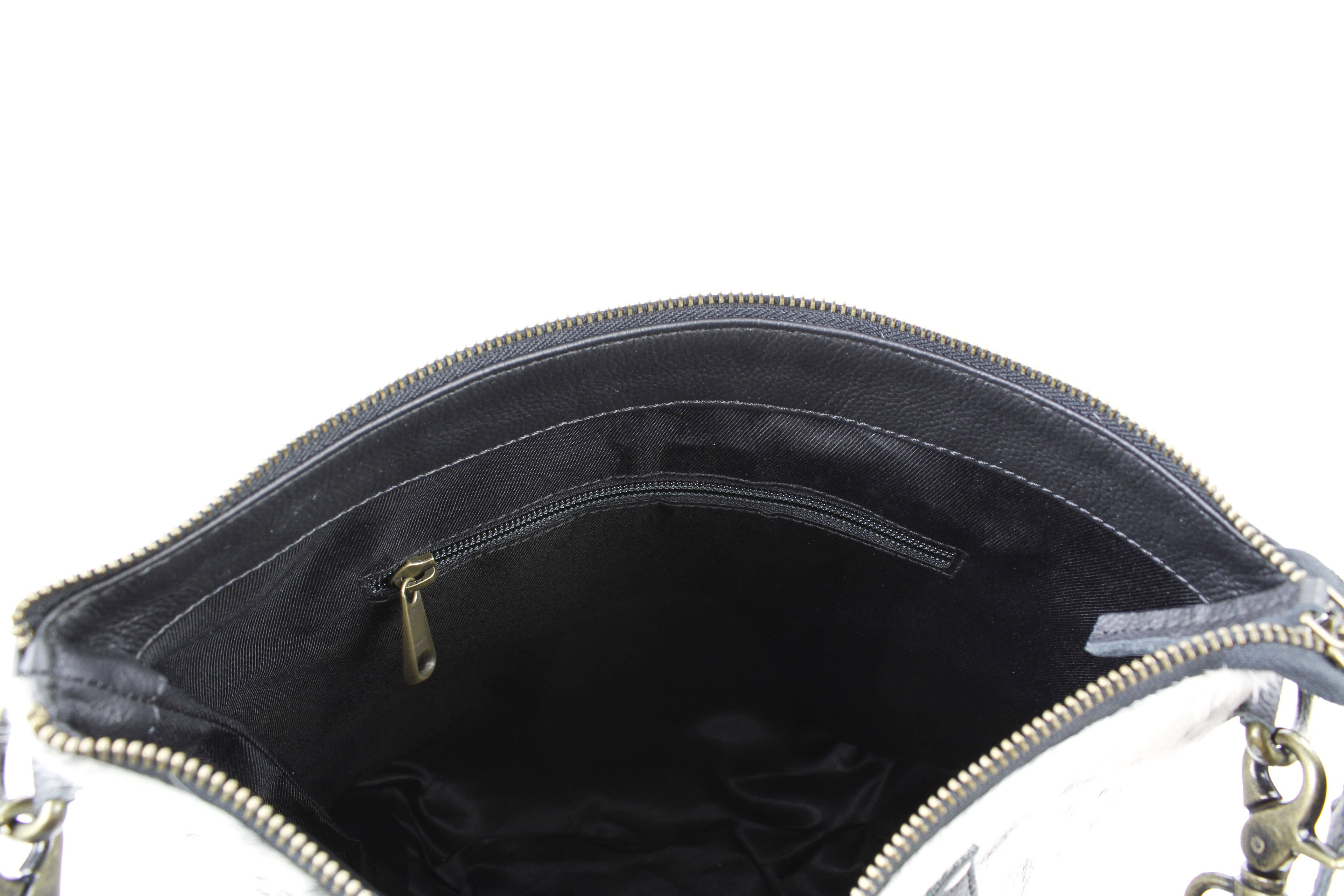 Leather Impressions Inc – wholesale Crossbody bag – Women's – Hair-On-Hide Crossbody Purse with Utility Pocket AB 18-30712