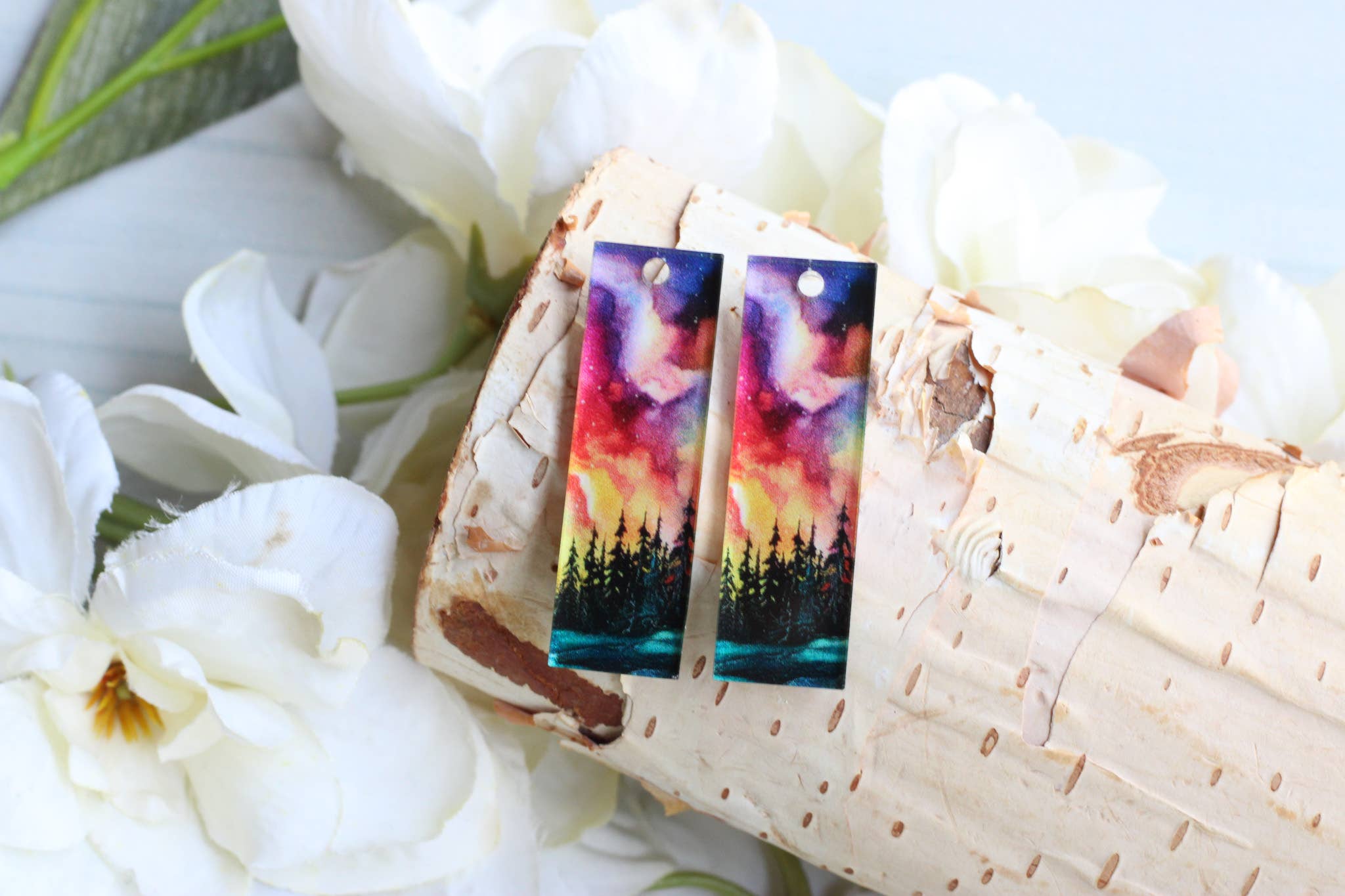 Nine Mile Creative - Wholesale Dangle Earrings - Western Skies Bar Dangle Earrings Forest