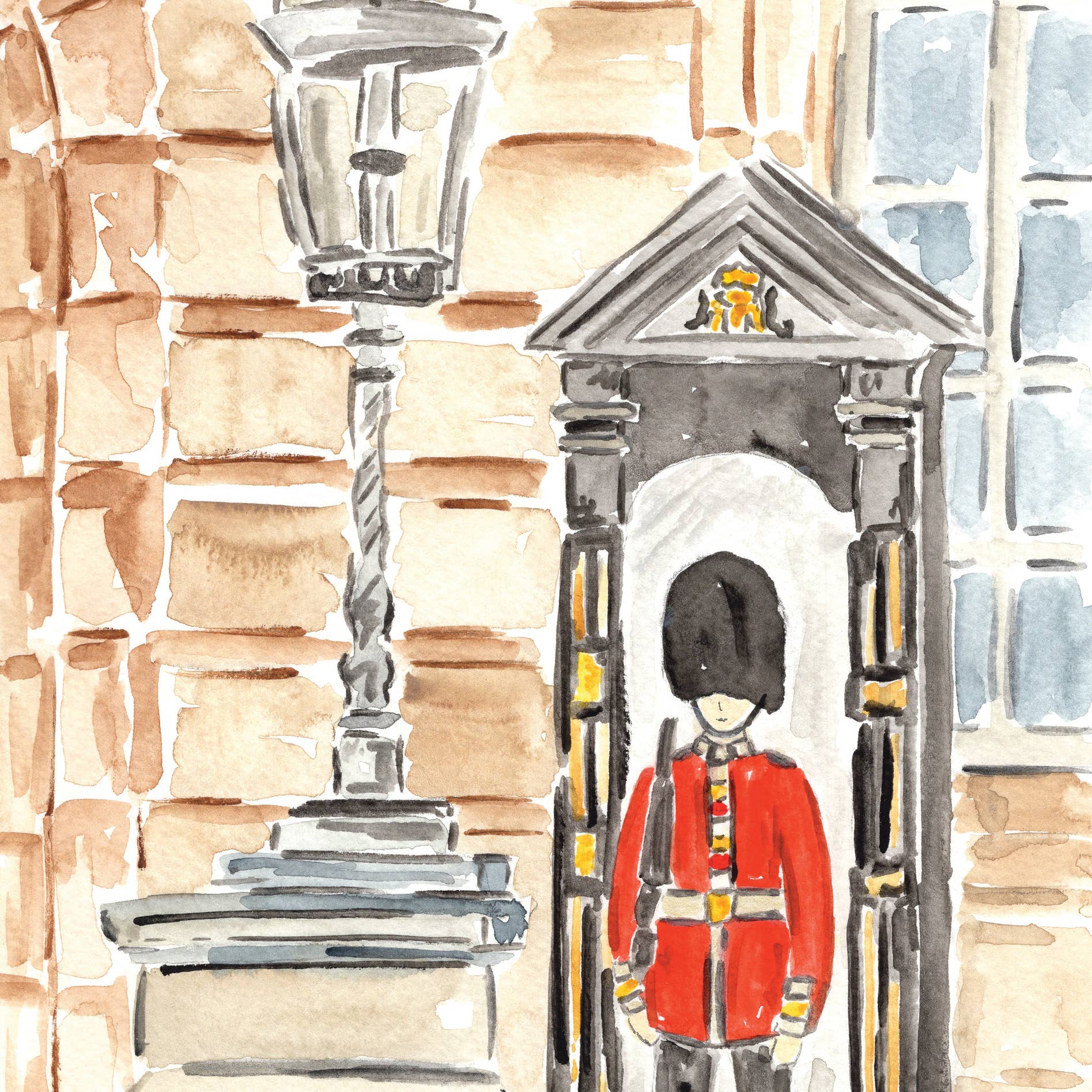 Annie Montgomery Design - Vente Cartes postales - Carte postale de Londres de la Garde de la Reine2