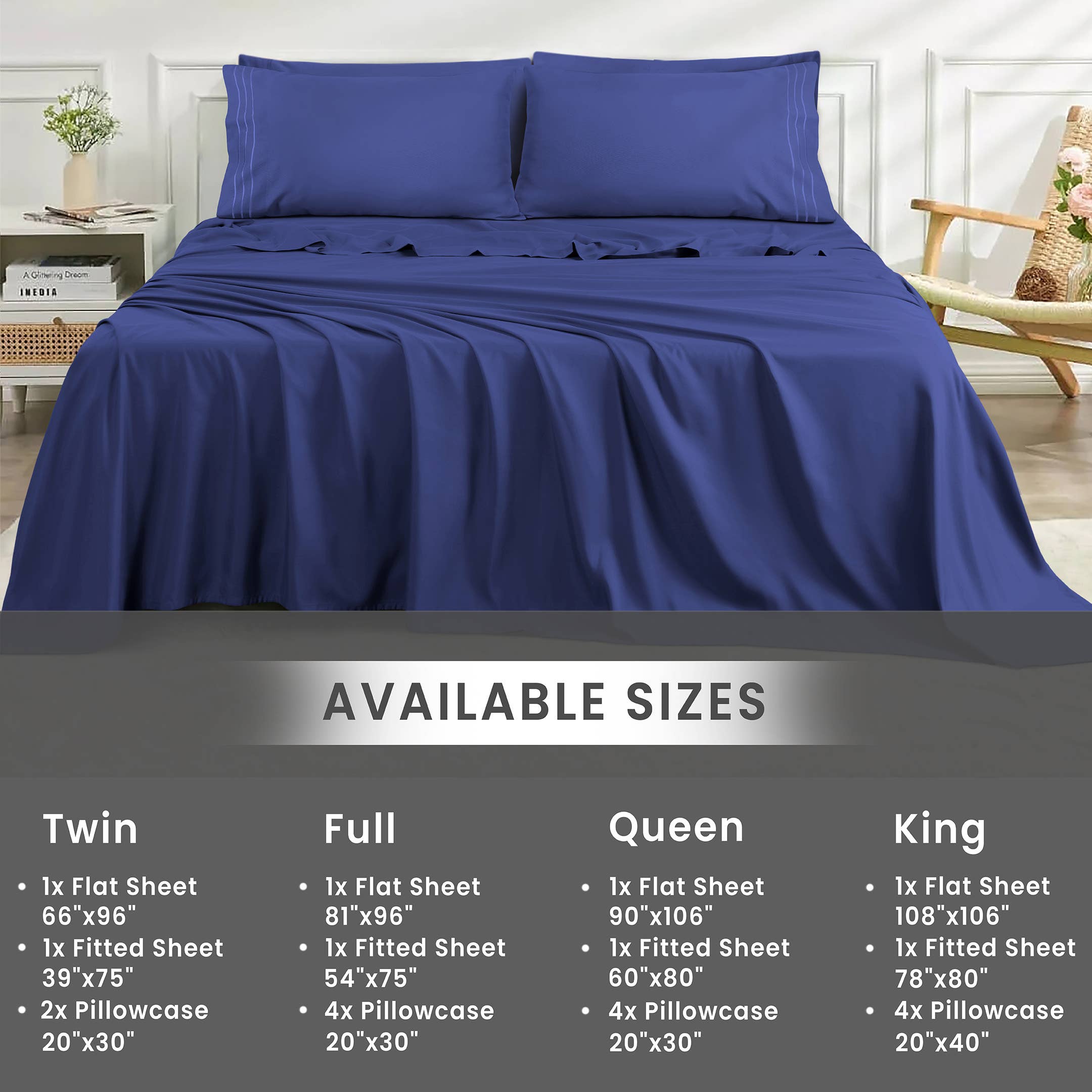 Cottonpassion_US – wholesale Sheet set – Sheet Set 6 Piece Microfiber Bed Sheet Set Ultra Soft Sheets31