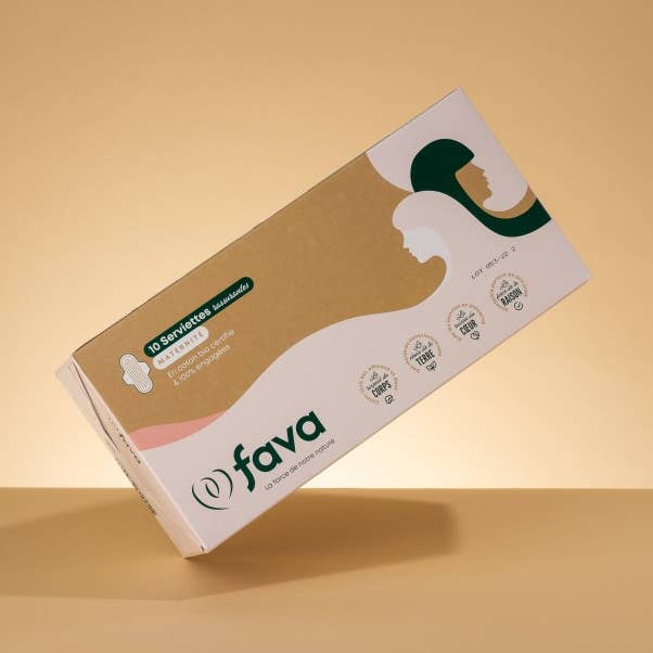 Almofadas higiênicas de maternidade por atacado de Fava