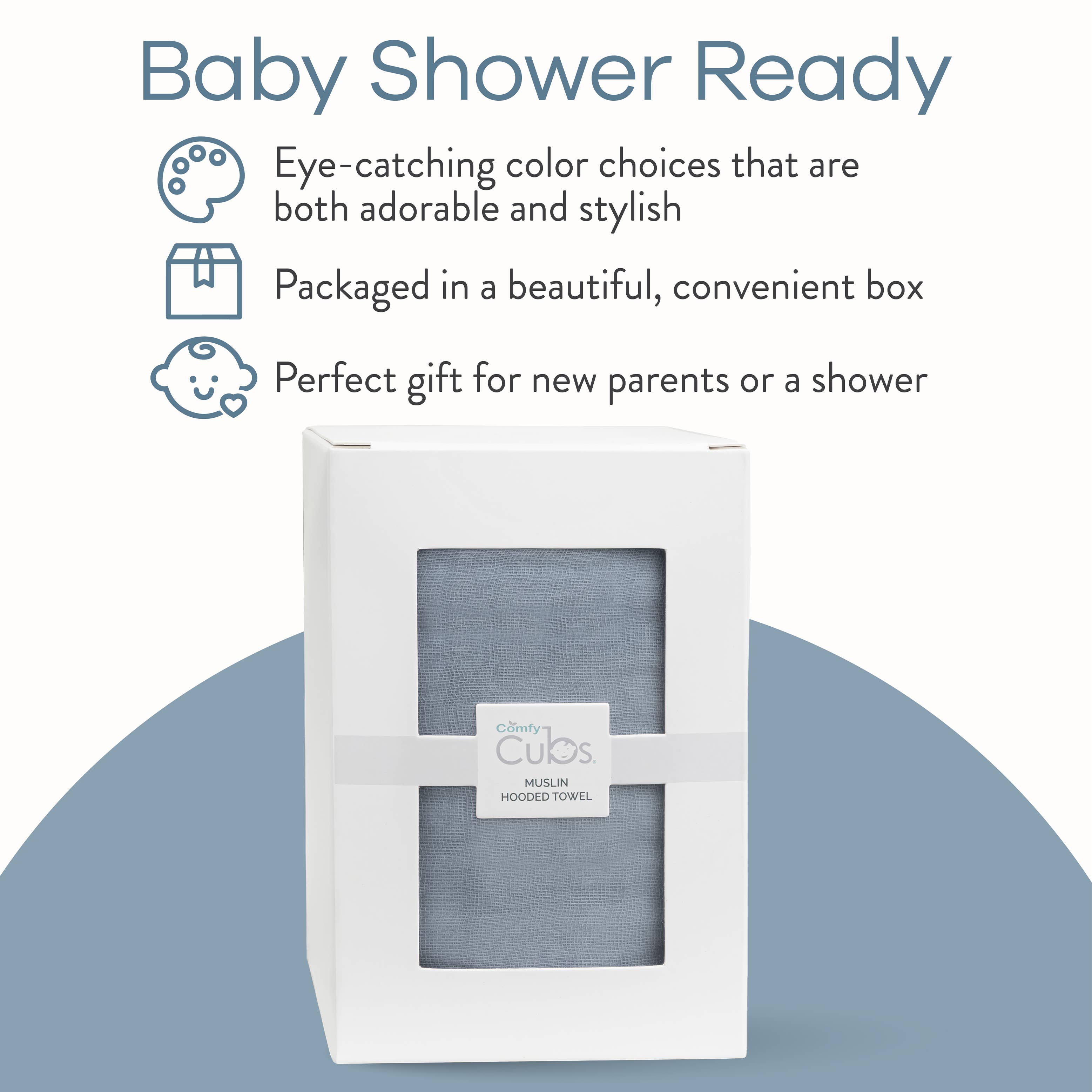 Comfy Cubs - Wholesale Hooded Towel - Kids & Baby - Baby Hooded 9 Layer Muslin Cotton Towel for Kids47