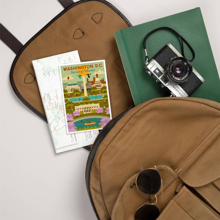Lantern Press - Wholesale Postcard - PREMIUM POSTCARDS Washington DC, Geometric City Series