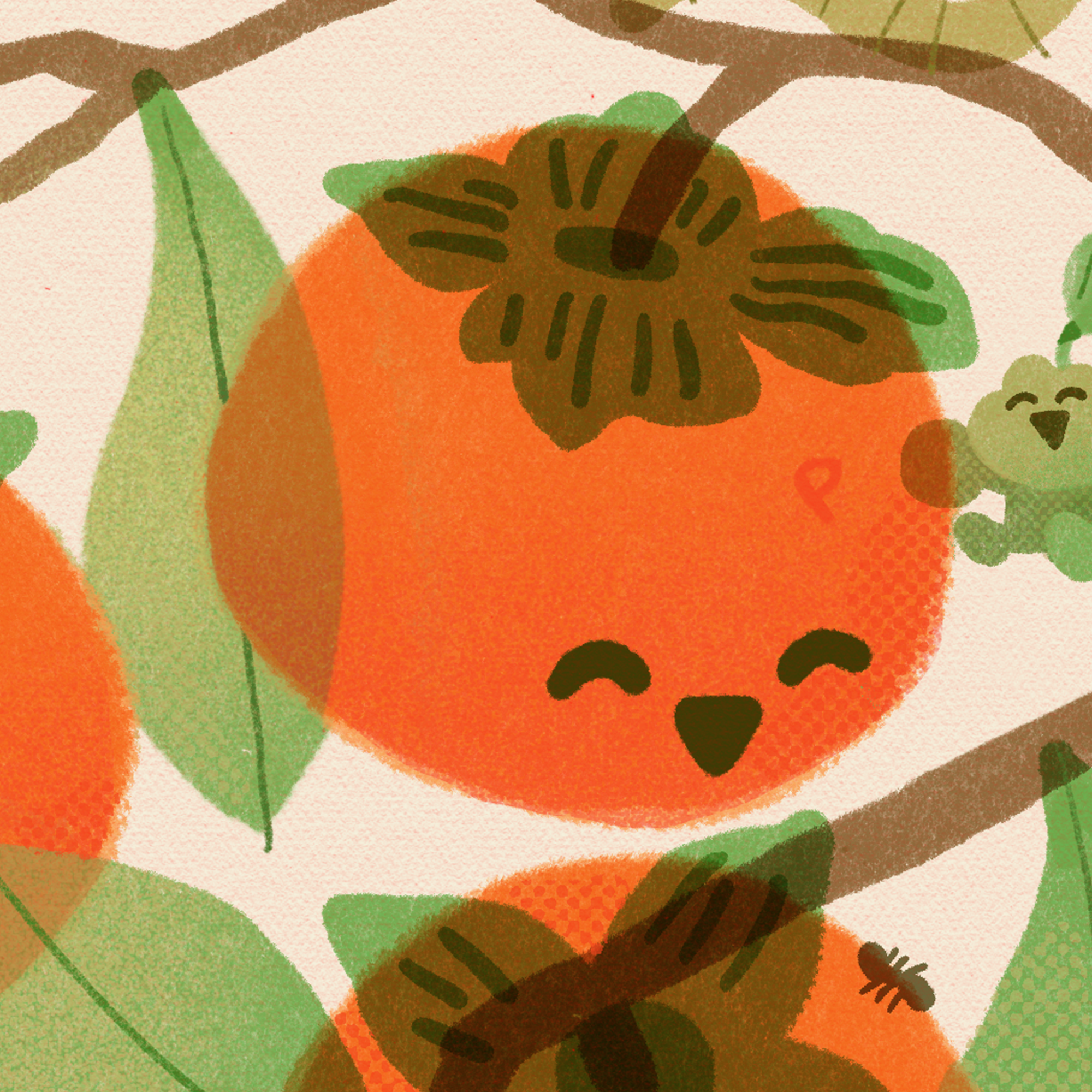 pogpals - Wholesale Art Print - Amma's Persimmons ✿ Art Print1