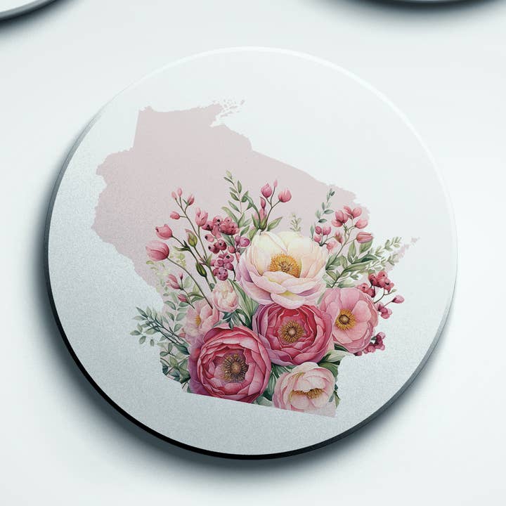 Wisconsin Sommer Untersetzer-Set | Vier-Jahreszeiten-Serie für den Großhandel von Paperfinch Design