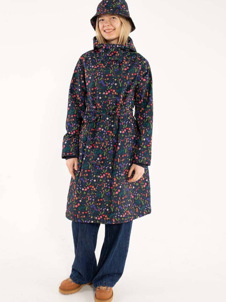 Danefae København - Wholesale Raincoat - Women's - Danelisabeth Raincoat Dk Navy BOTANICAL7