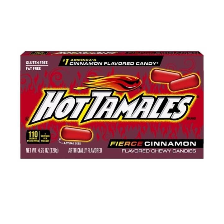 Everyday Supply Co - Wholesale Hard Candy - HOT TAMALES Fierce Cinnamon Chewy Candy 4.25 oz, 12-Pack