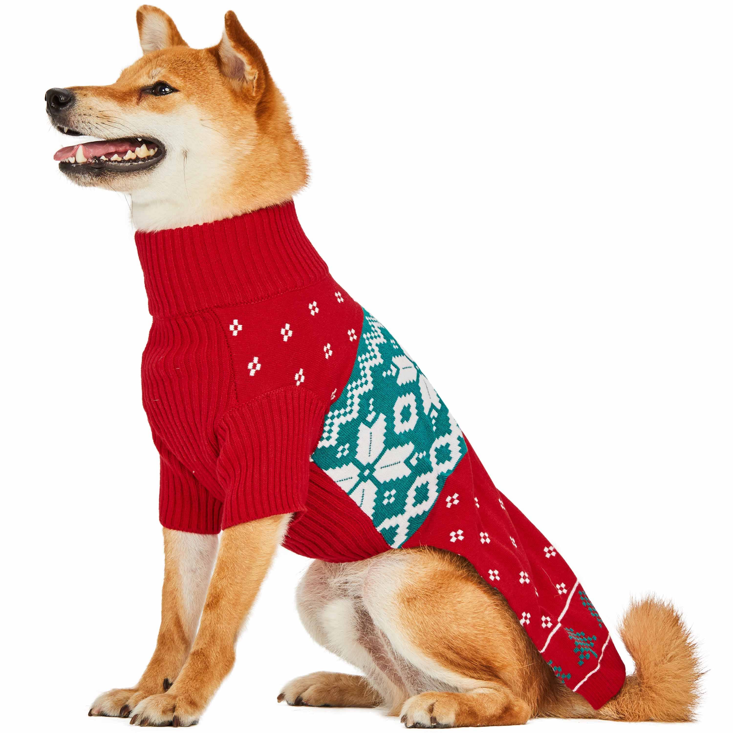 Blueberry Pet - Wholesale Pet Sweater - Dog - Custom-Knit & Dyed Christmas Snowflake Sweater - 6 Design 22