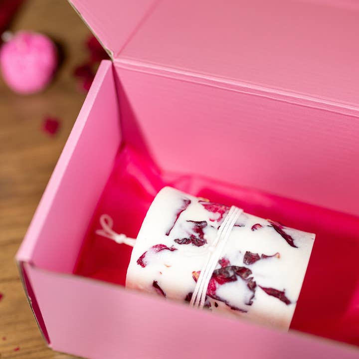 MySunshineCandless - Wholesale Novelty Candle - Dry flowers candle ,Rose Flower Soy Candles , Handmade gift3