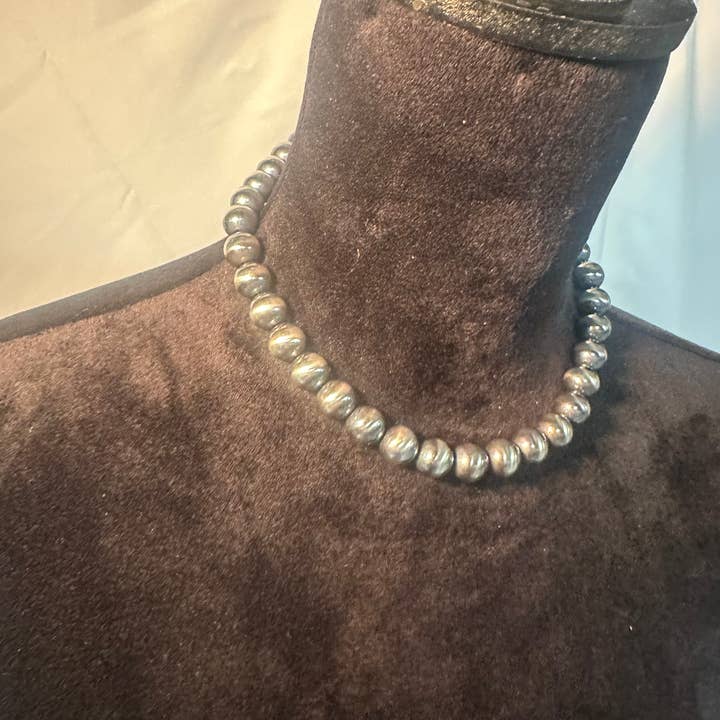 BDN Boutique – Engroshandel Perlehalskæde – 12mm Byg dit eget halskæde med sterlingsølvperler 14"-24"4