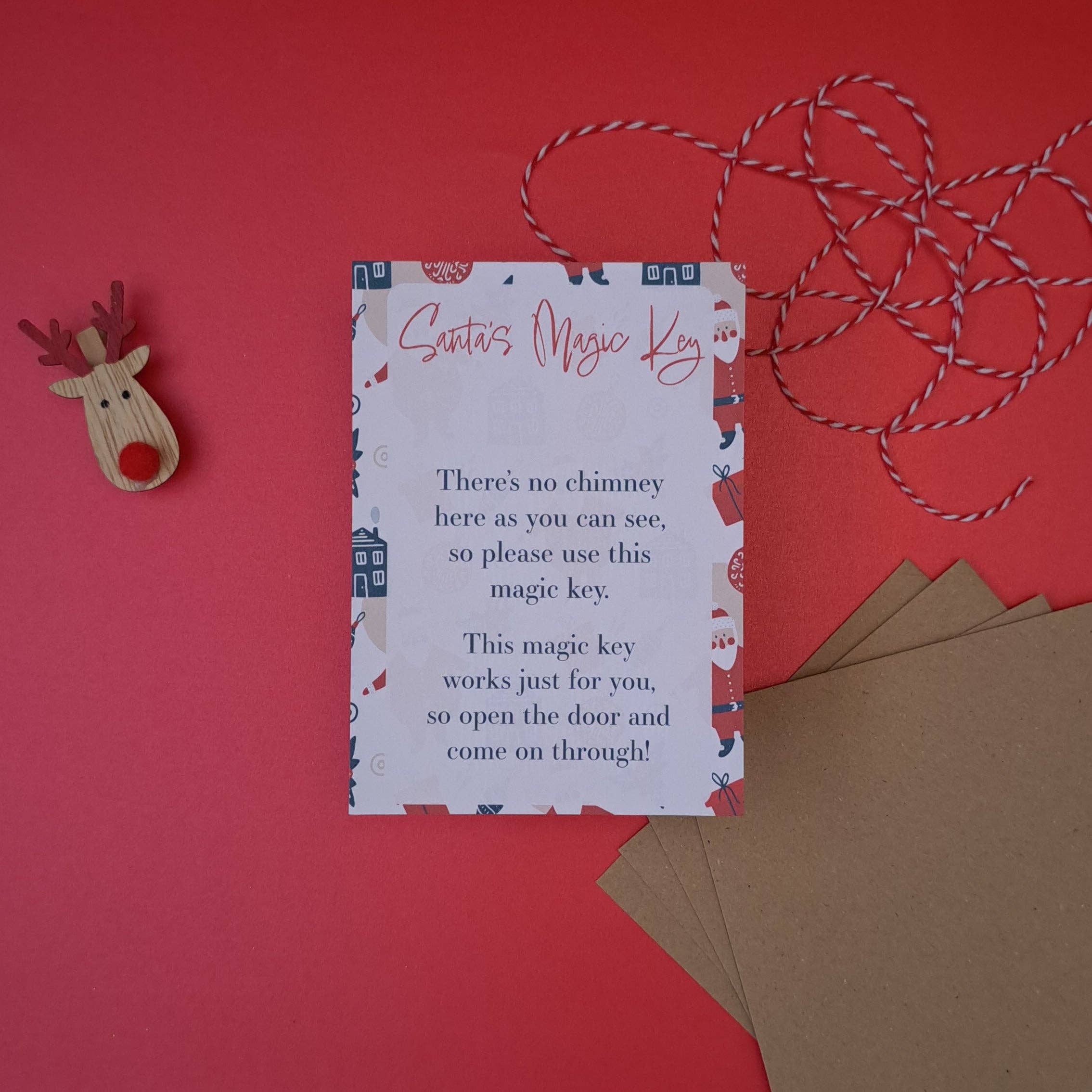 Wonky Cards - Wholesale Christmas Decoration - Santa's Magic Key2