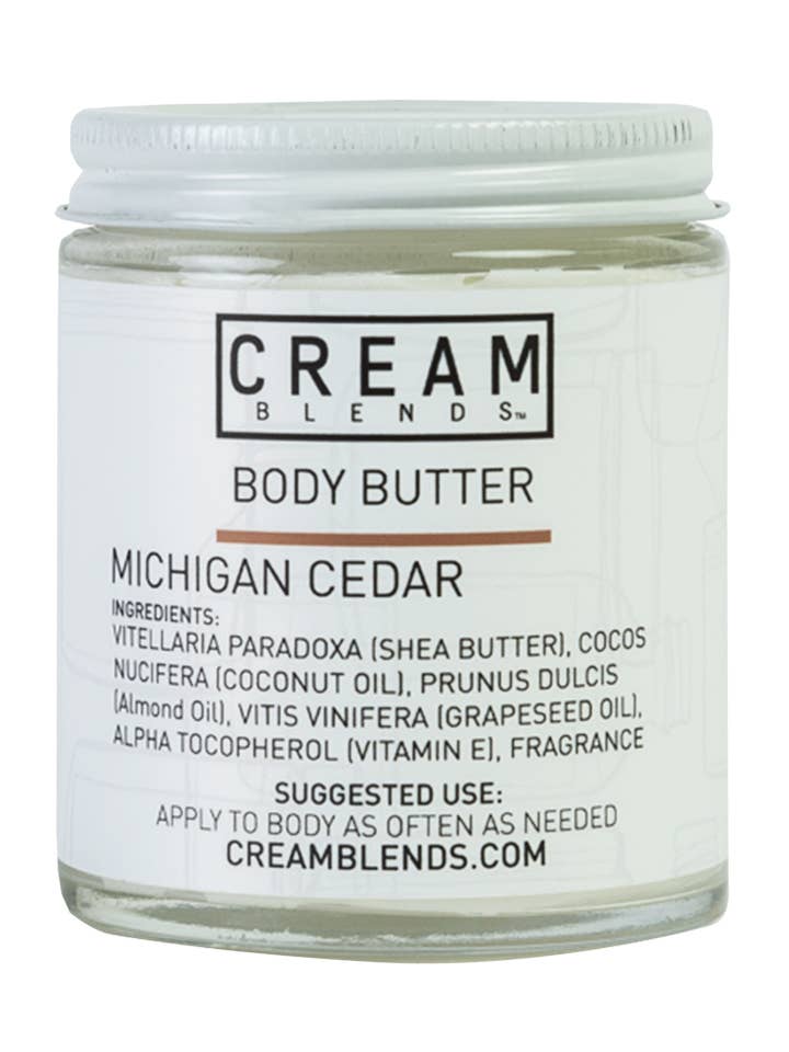 Michigan Cedar Body Butter for wholesale by CREAM BLENDS
