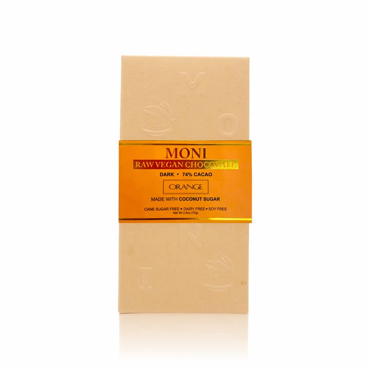 Dark Raw Vegan 74% Cacau Laranja por atacado de MONI