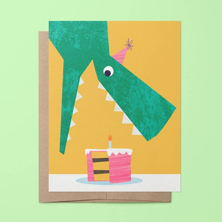 Sincerely, Rob - Wholesale Birthday Card - "Have a dinobite birthday." Greeting Card0