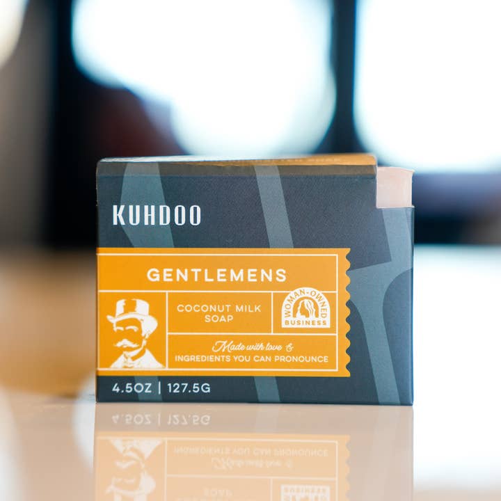 Gentlemens Bar Soap for wholesale by Kuhdoo Soap