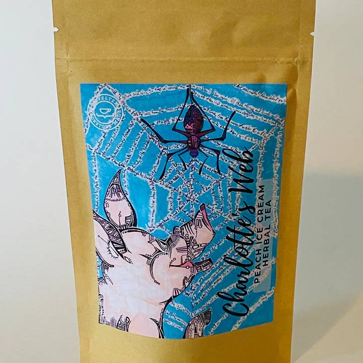 NovelTea Bookstore & Gifts - Wholesale Loose tea - Charlotte's Web Inspired - Peach Ice Cream HERBAL TEA