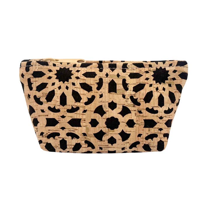 SMALL Cork Zipper Pouch | Die Cut Mandala Cork for wholesale by Natalie Therese