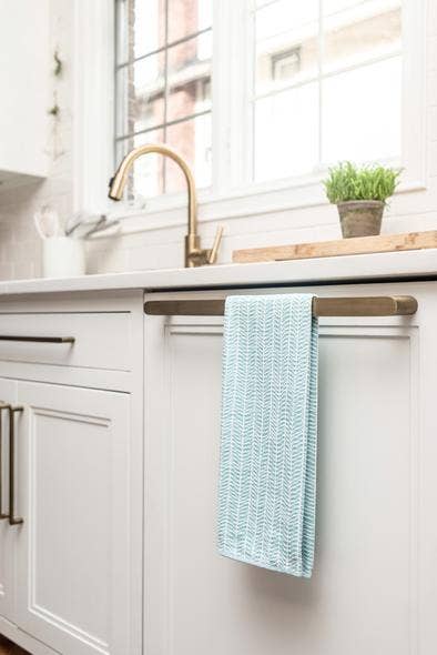 Once Again Home Co. - Wholesale Tea Towel - Anywhere Towel - Branches in Turquoise1