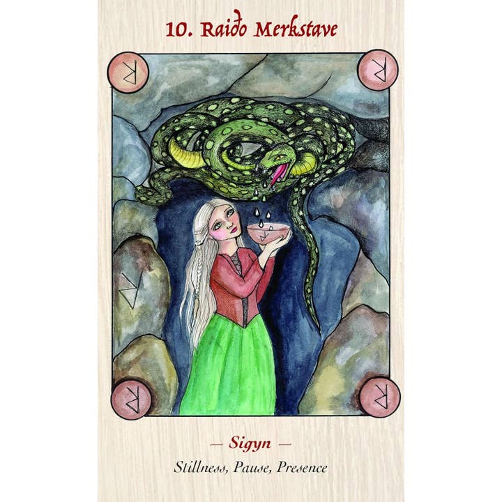 Cardshouse – Großhandel Tarot-Karten – Runen-Orakelkarten der nordischen Göttin Blauer Engel3