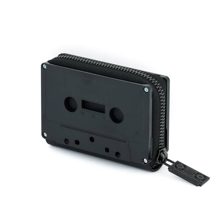 Fydelity - Wholesale Wallet - Unisex - Retro Cassette Wallet | 80s Card Holder Coin Purse | Black6