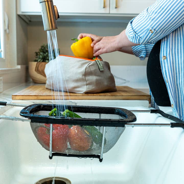 Ambrosia Bag - Wholesale Food Storage Wrap/Bag - Reusable Linen Bag for Vegetables |Reusable | Spring Kitchen3