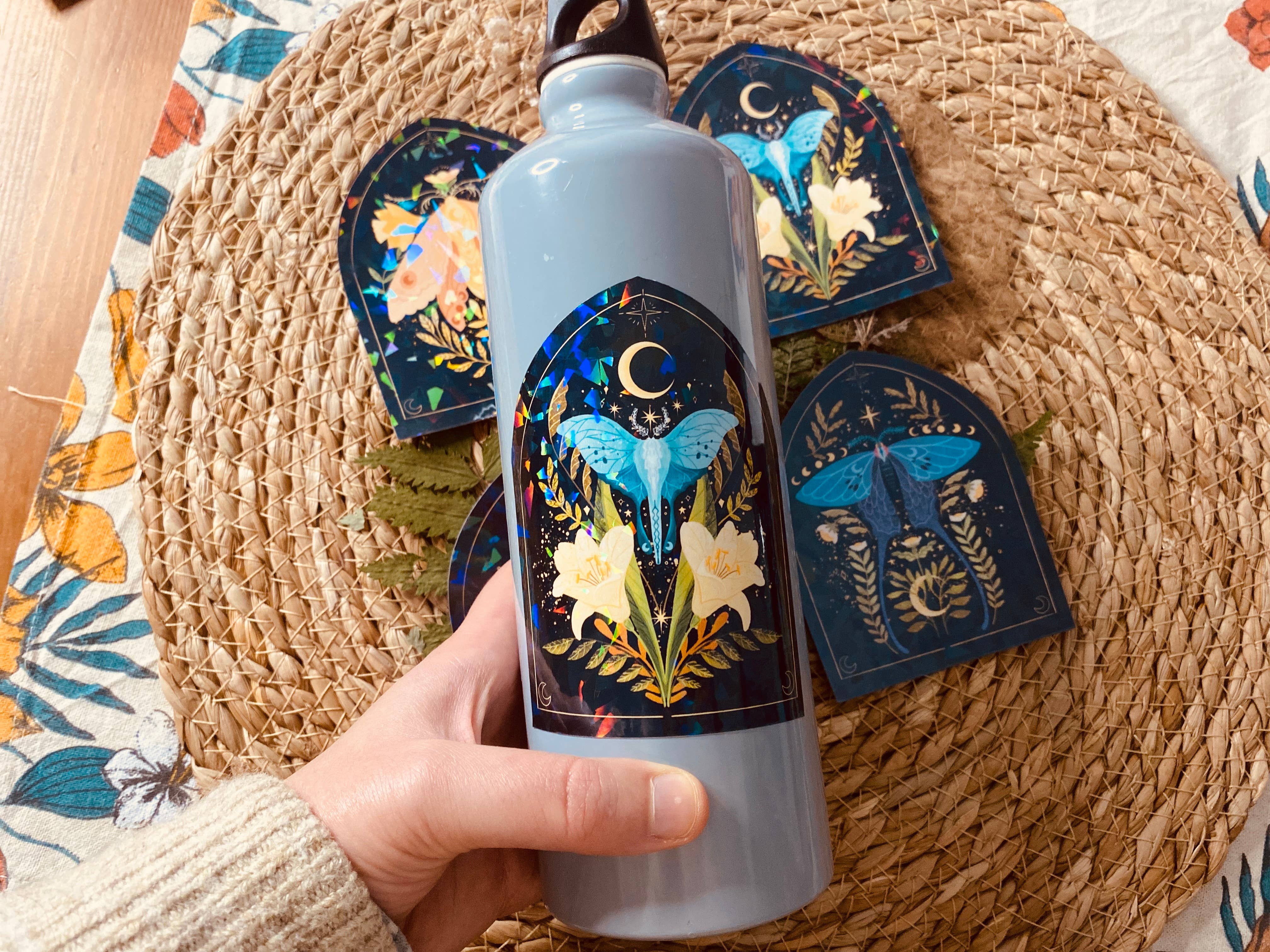 Split Moon Studios - Venta al por mayor Pegatina - Pegatinas de vinilo holográficas con mariposas para Bullet Journal4