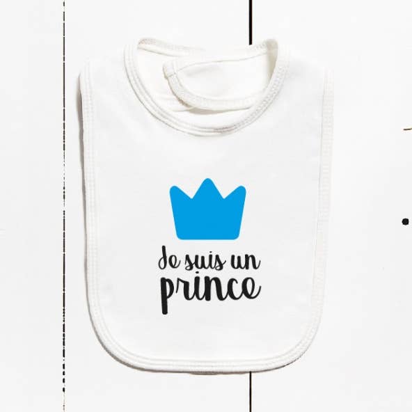 Babero algodón - Je suis une princesse para venta al por mayor de Pioshop