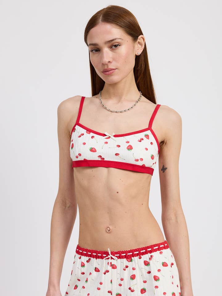 BRASSIÈRE EN JERSEY IMPRIMÉ pour la vente par Emory Park