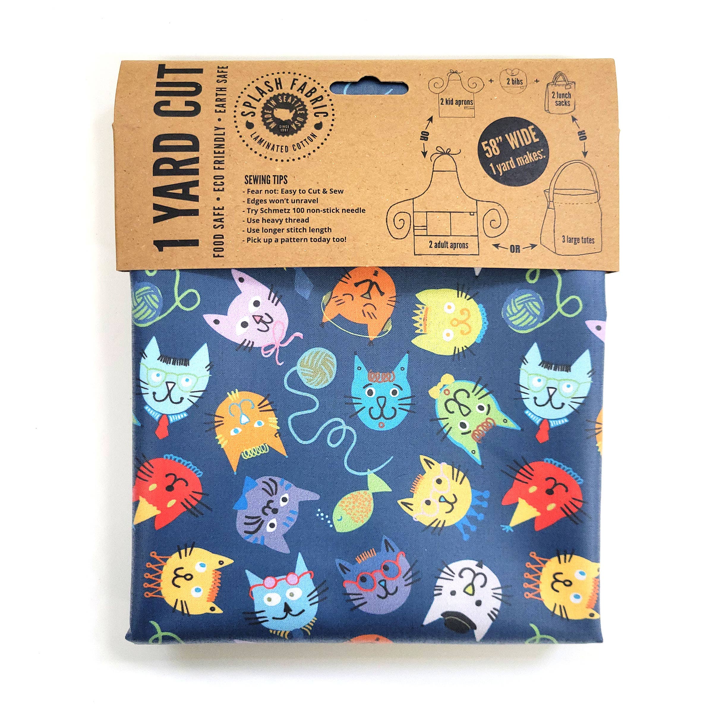 Splash Fabric - Vente Matériels de bricolage - Coupes de 1 yard en emballage0