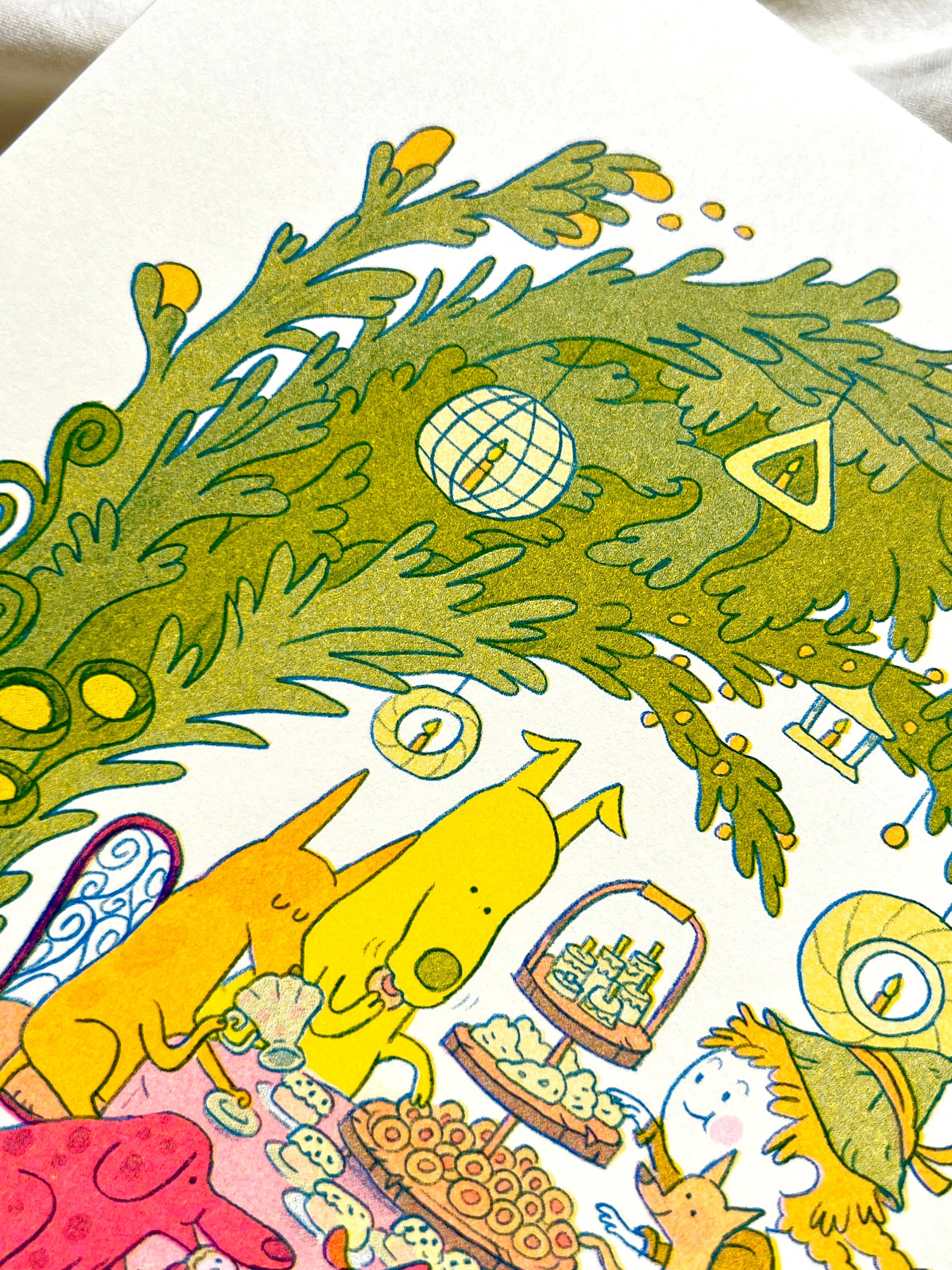 Natalie Andrewson - Vendita all'ingrosso Stampa artistica - Stampa a Riso per Doggy Tea Party6