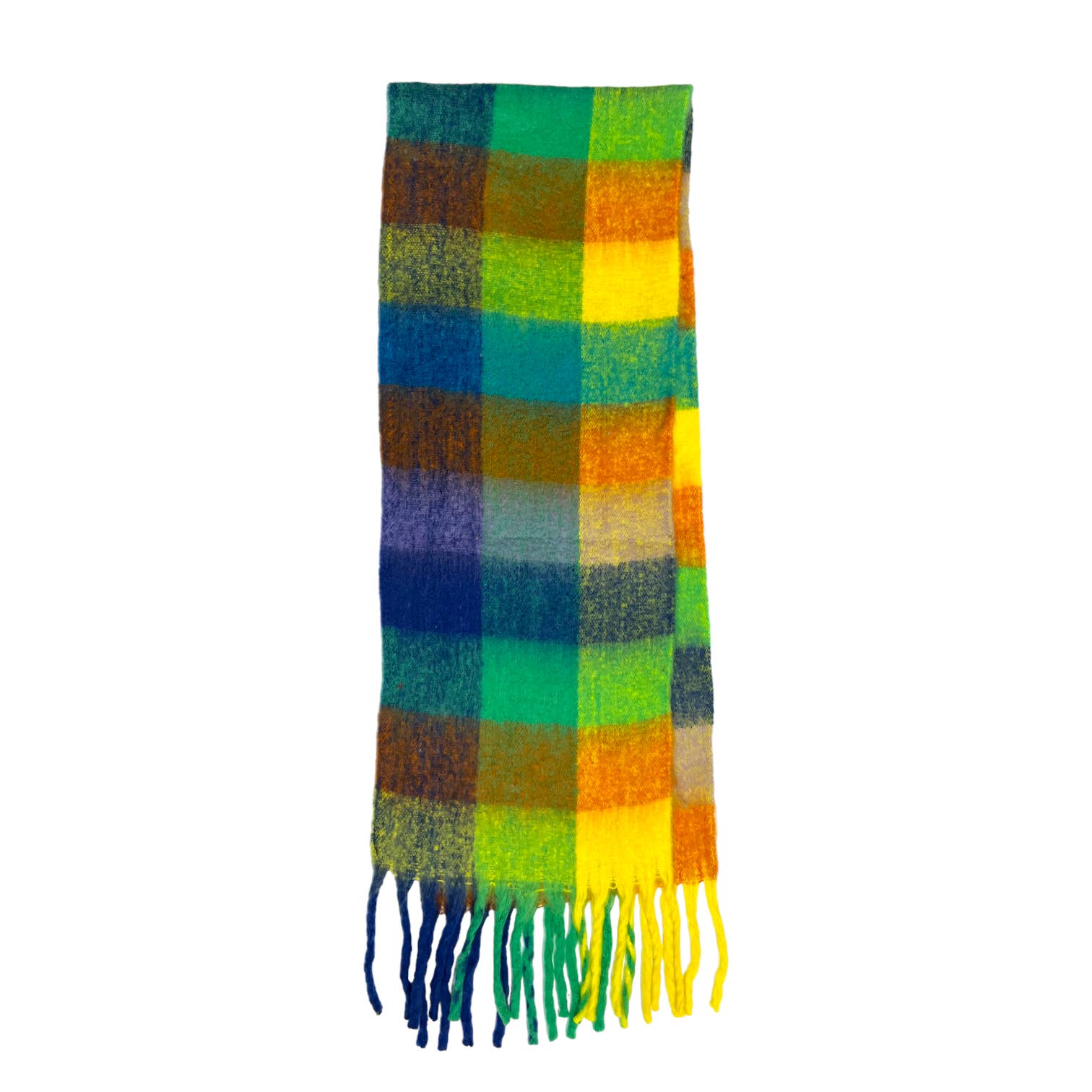 London Scarves - Vendita all'ingrosso Sciarpa - Donna - Sciarpa in morbido tessuto a quadri, 16 colori, rifinita con nappine22