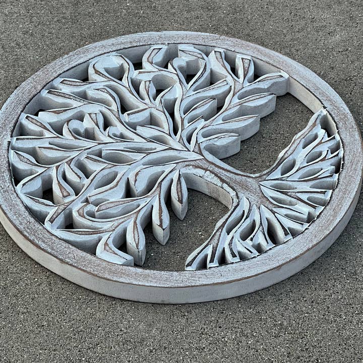 Lungta Imports - Wholesale Wall Accent - Handcrafted Wooden Tree of Life Wall Decor Hanging Art19