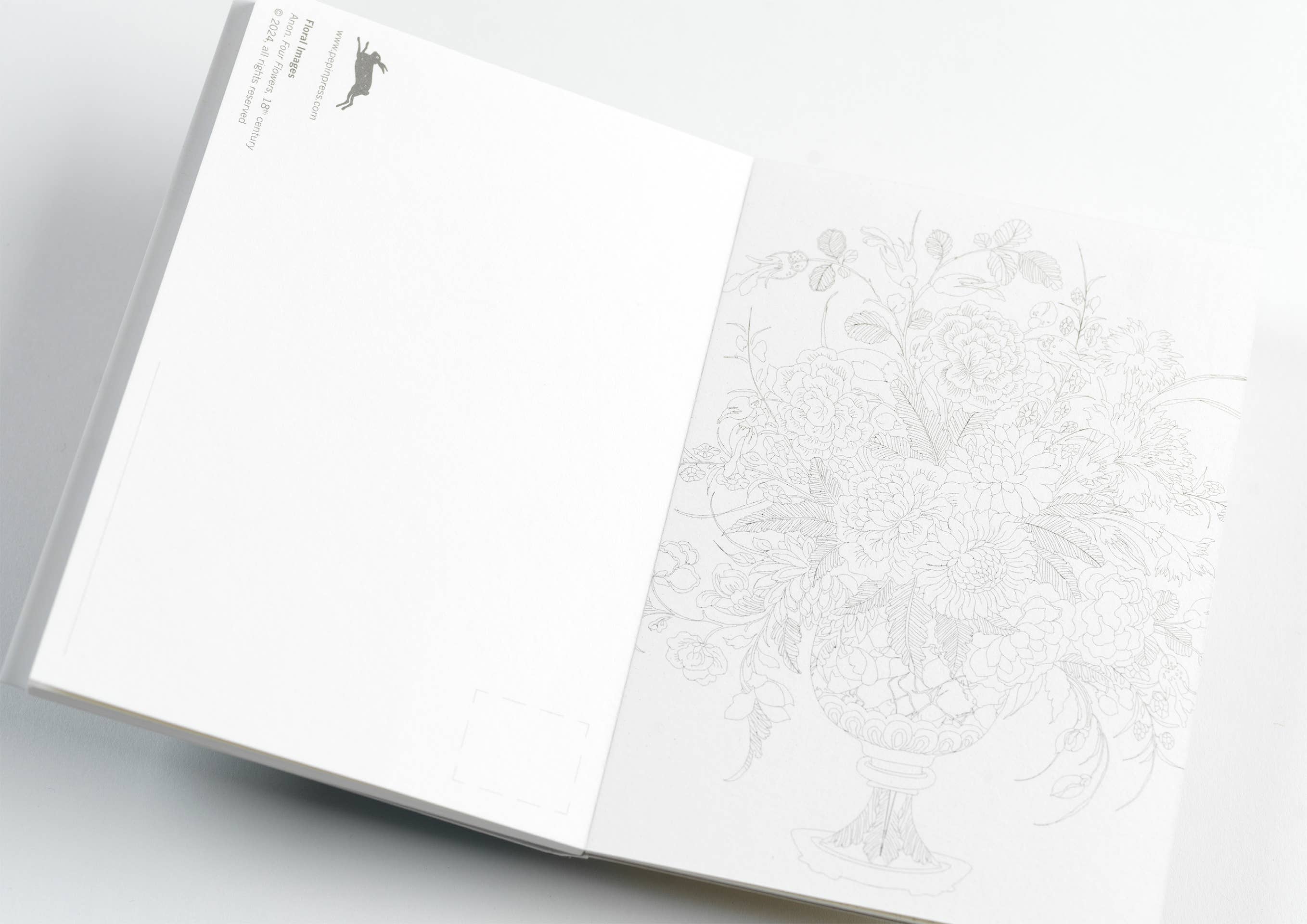 Pepin Press - Vente Assortiment de cartes postales - Livre de cartes postales aquarelle avec images florales3