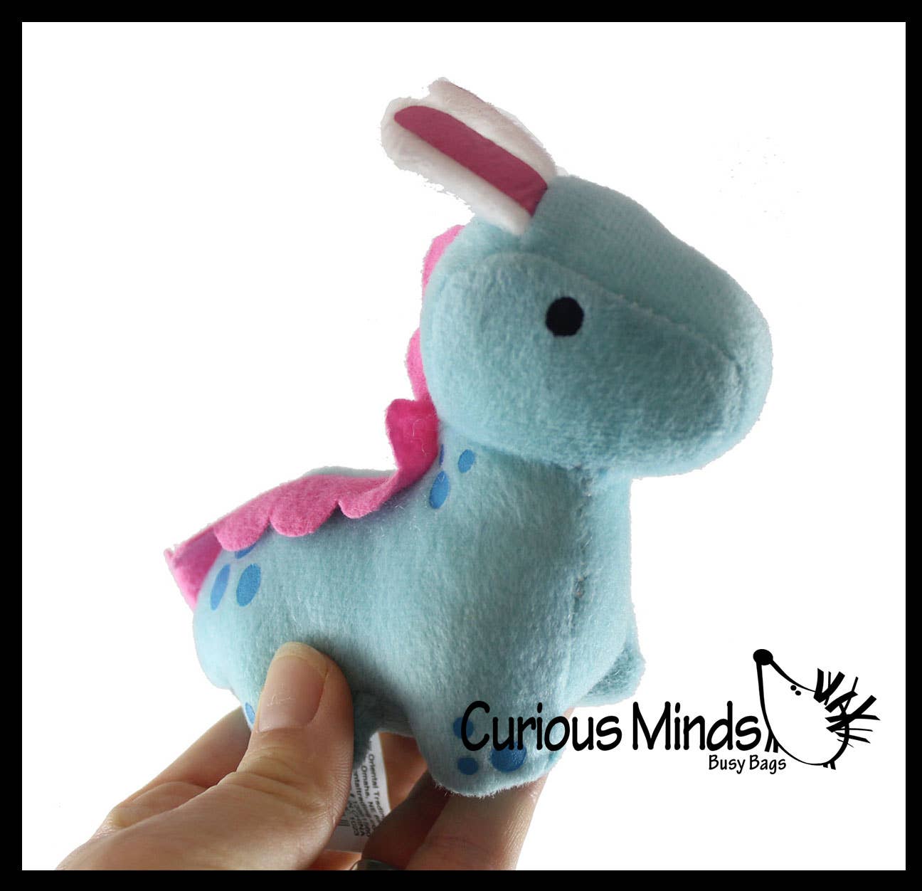 Curious Minds Toys - Wholesale Stuffed/plush toy – Kids & baby - 1 Easter Plush - Stuffed Dinosaur with Bunny Ears - Mini Stu1