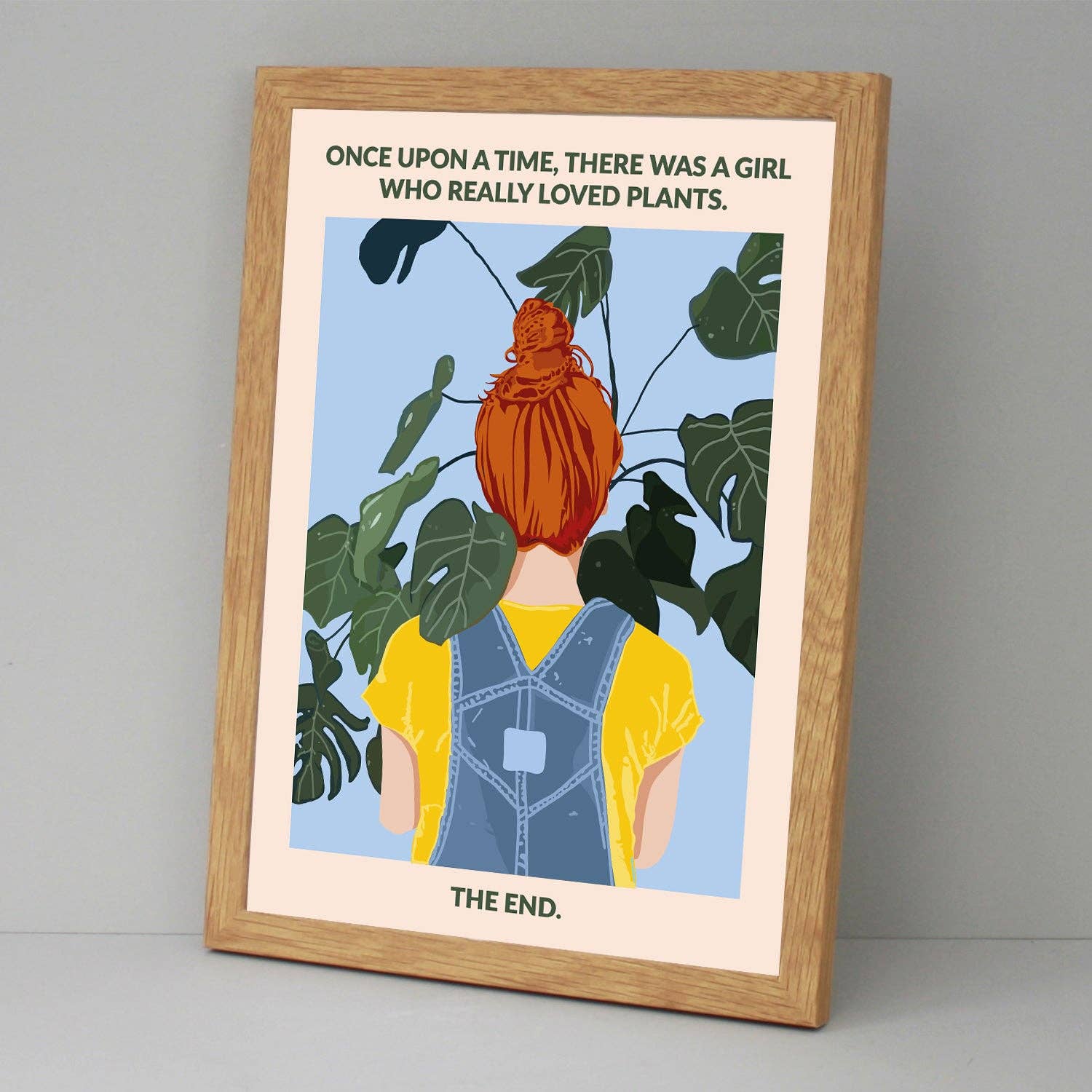 WallChart.Co – wholesale Art print – Plant Girl (Redhead)2