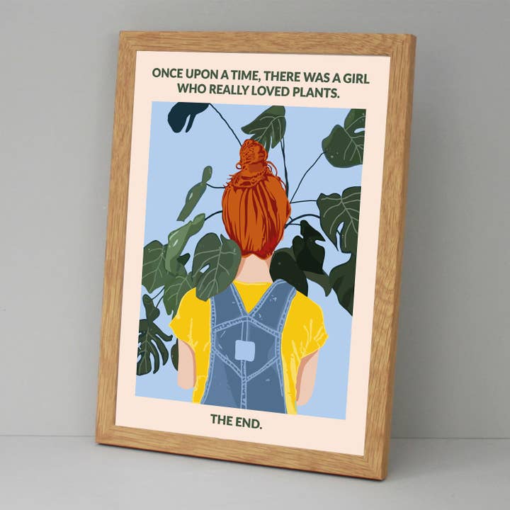 WallChart.Co – wholesale Art print – Plant Girl (Redhead)2