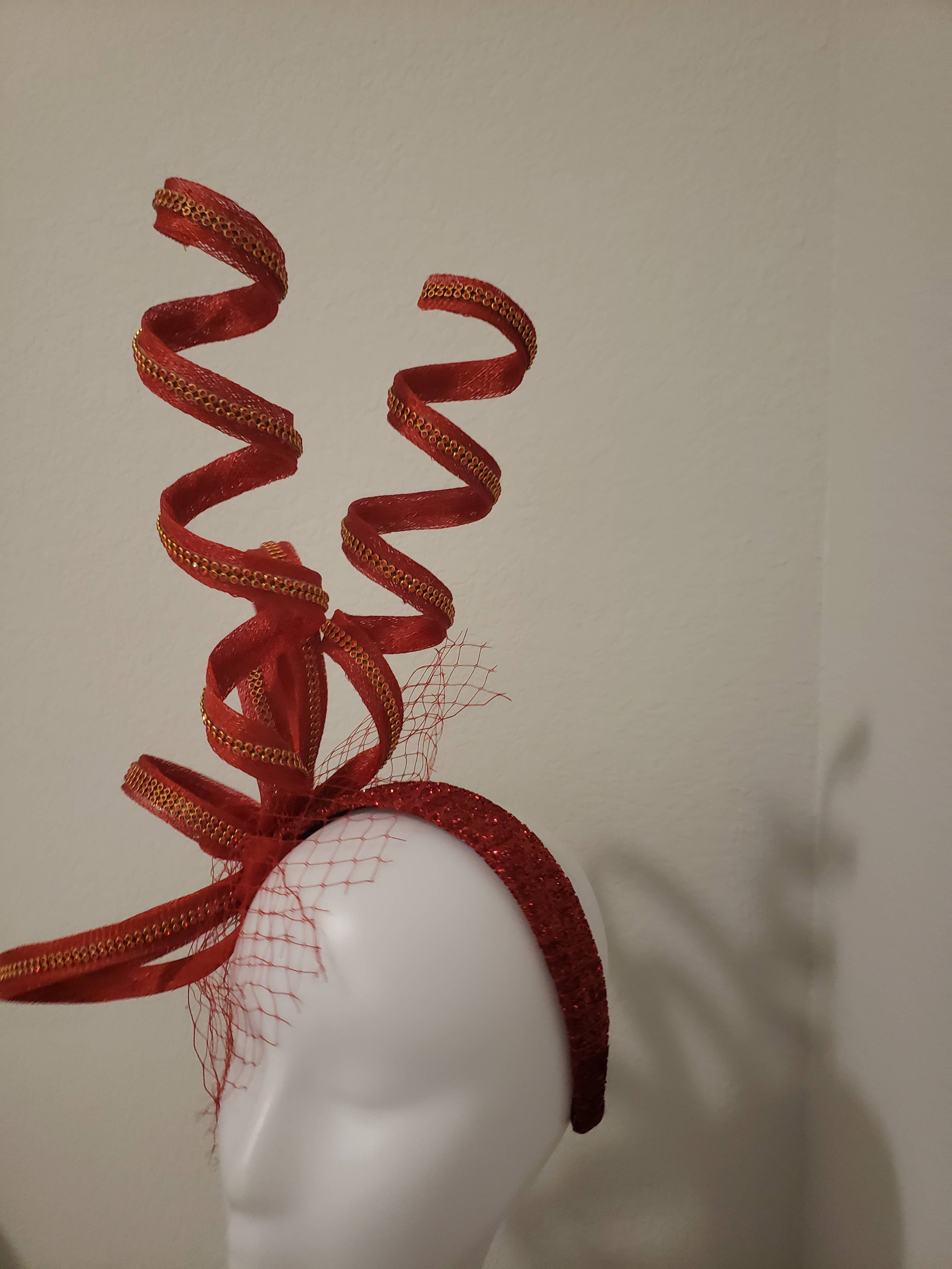 Rehoboth Hats - Wholesale Fascinator Hat - Women's - The Derby Charm Twist Sinamay fascinator5