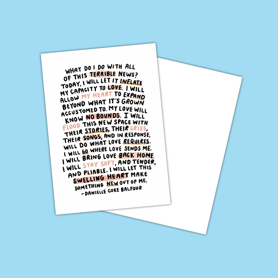 Oh Happy Dani - Wholesale Art Print - This Swelling Heart Mini Print2