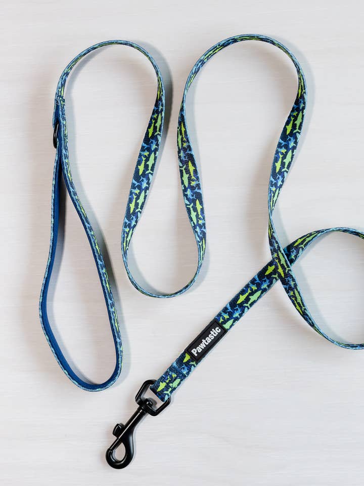 Sharks Pet Leash for wholesale by Pawtastic Bandanas