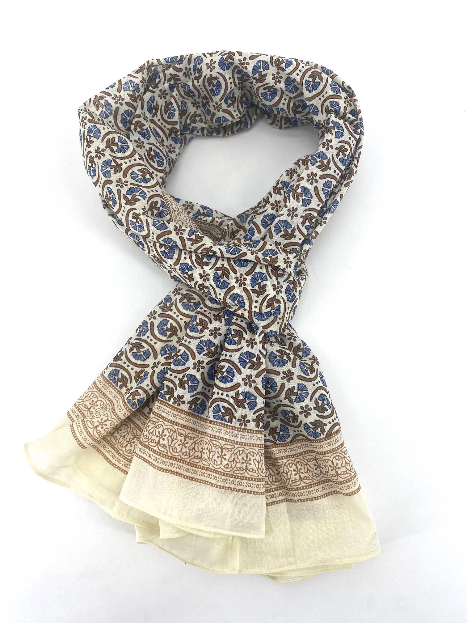 Maison Unik Accessoires - Wholesale Scarf - Women's - Printed sarong scarf – 100% Indian blockprint cotton - women2