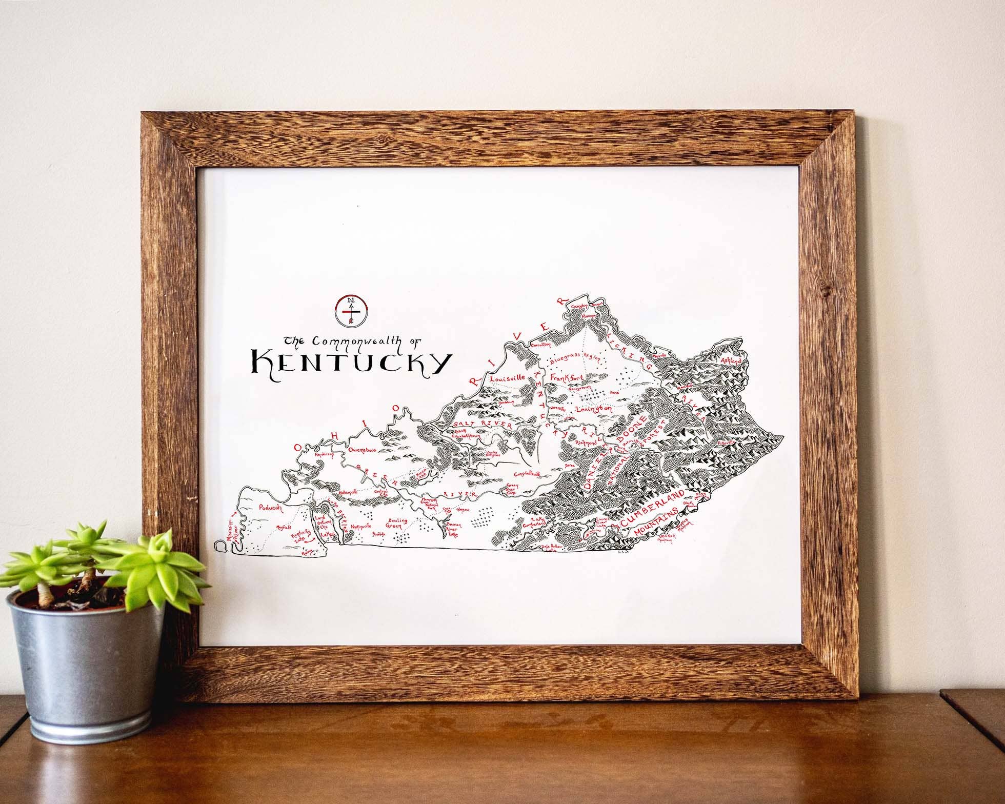 Lord of Maps - Wholesale Map - Kentucky Map