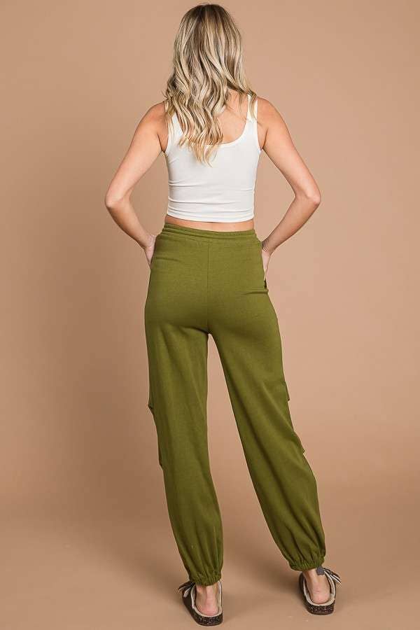 Culture Code - Vente Pantalon de survêtement/de jogging – femme - CFP1937 - JOGGING CARGO EN MOLLETON6