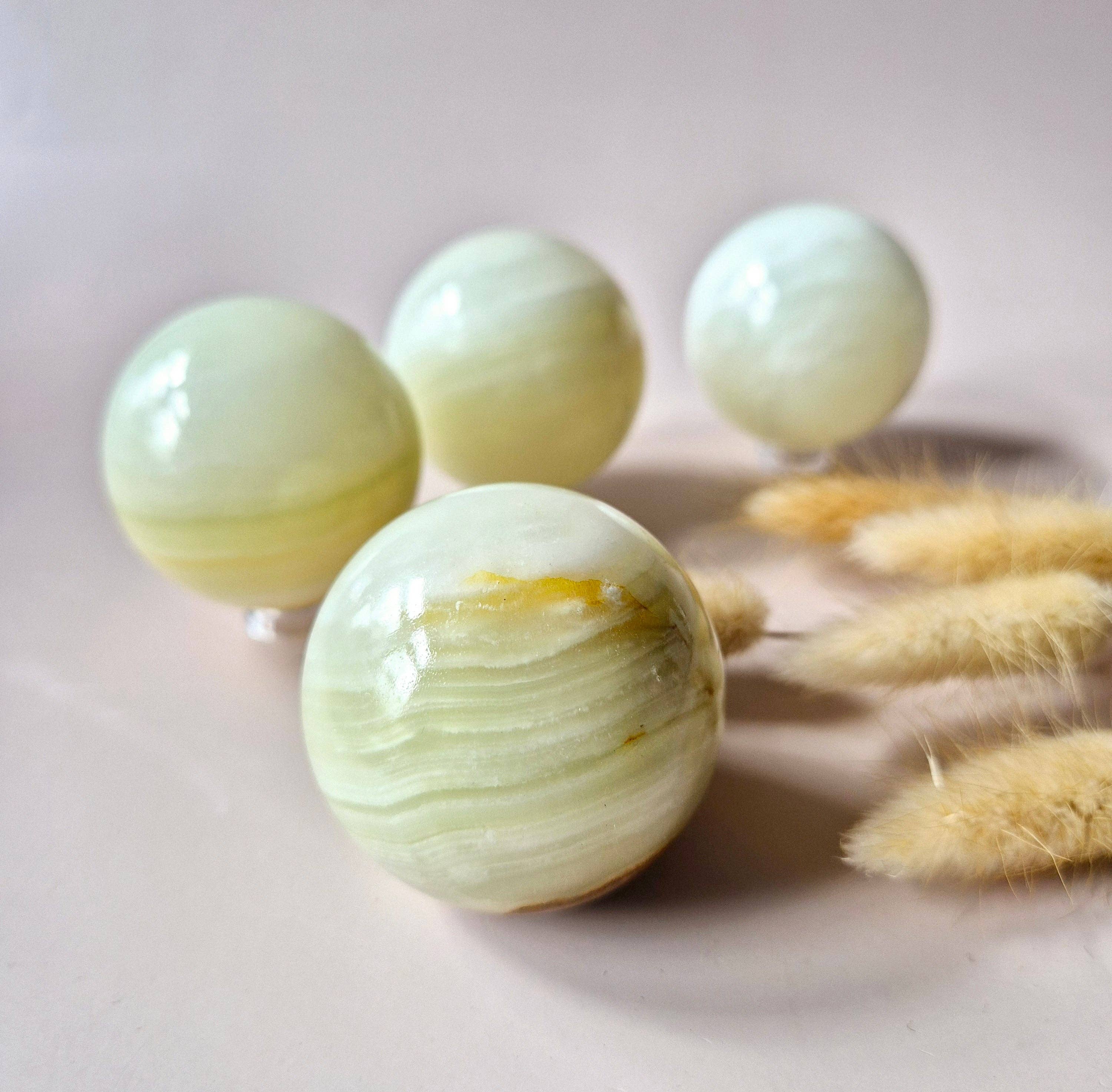 Moonlight Gemstones - Wholesale Spiritual Stone/Crystal - Gemstone Afghan Jade Sphere – 5 cm1