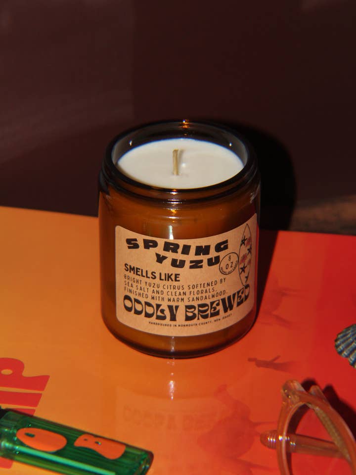 Spring Yuzu Soy Candle for wholesale by Oddly Brewed