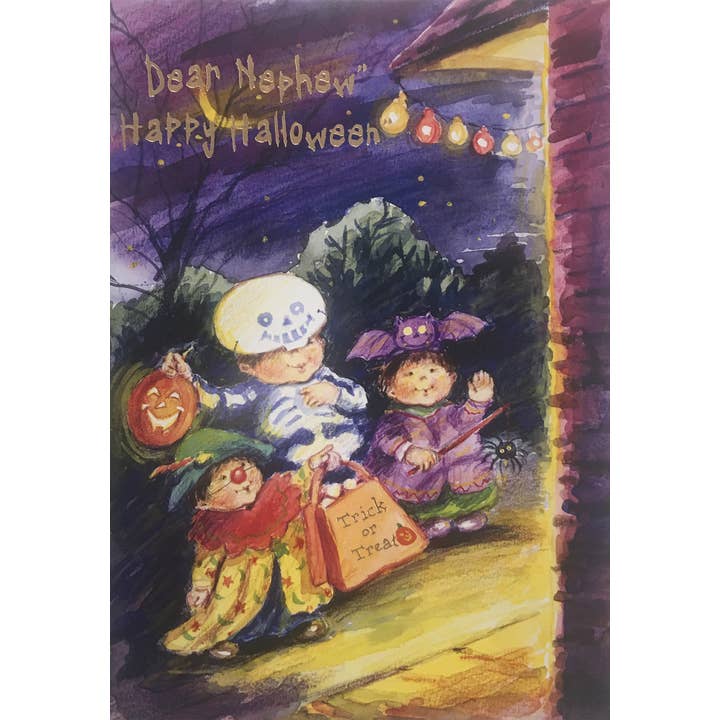 Halloween gratulationskort - brorson Juvenile för wholesale av InterGreet.com