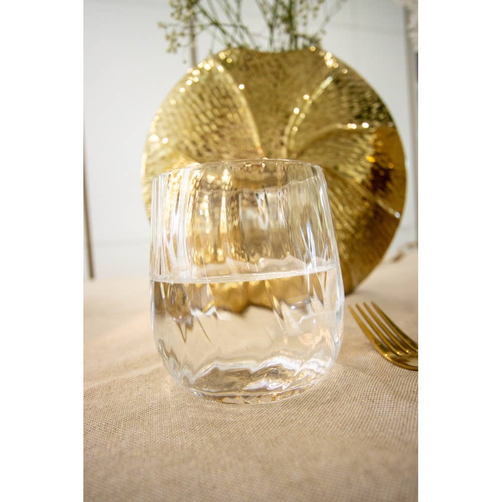 AULICA - Vente Verre/tasse - Verres à eau vagues - lot de 61