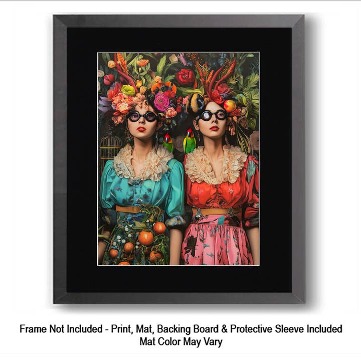 Mowbi - Wholesale Art Print - Besties, Maximalism: Too Much is Never Enough1