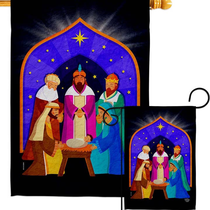 Two Group Flag Co - Venta al por mayor Bandera y manga de viento - Bandera de 3 Reyes Magos Inviernos3