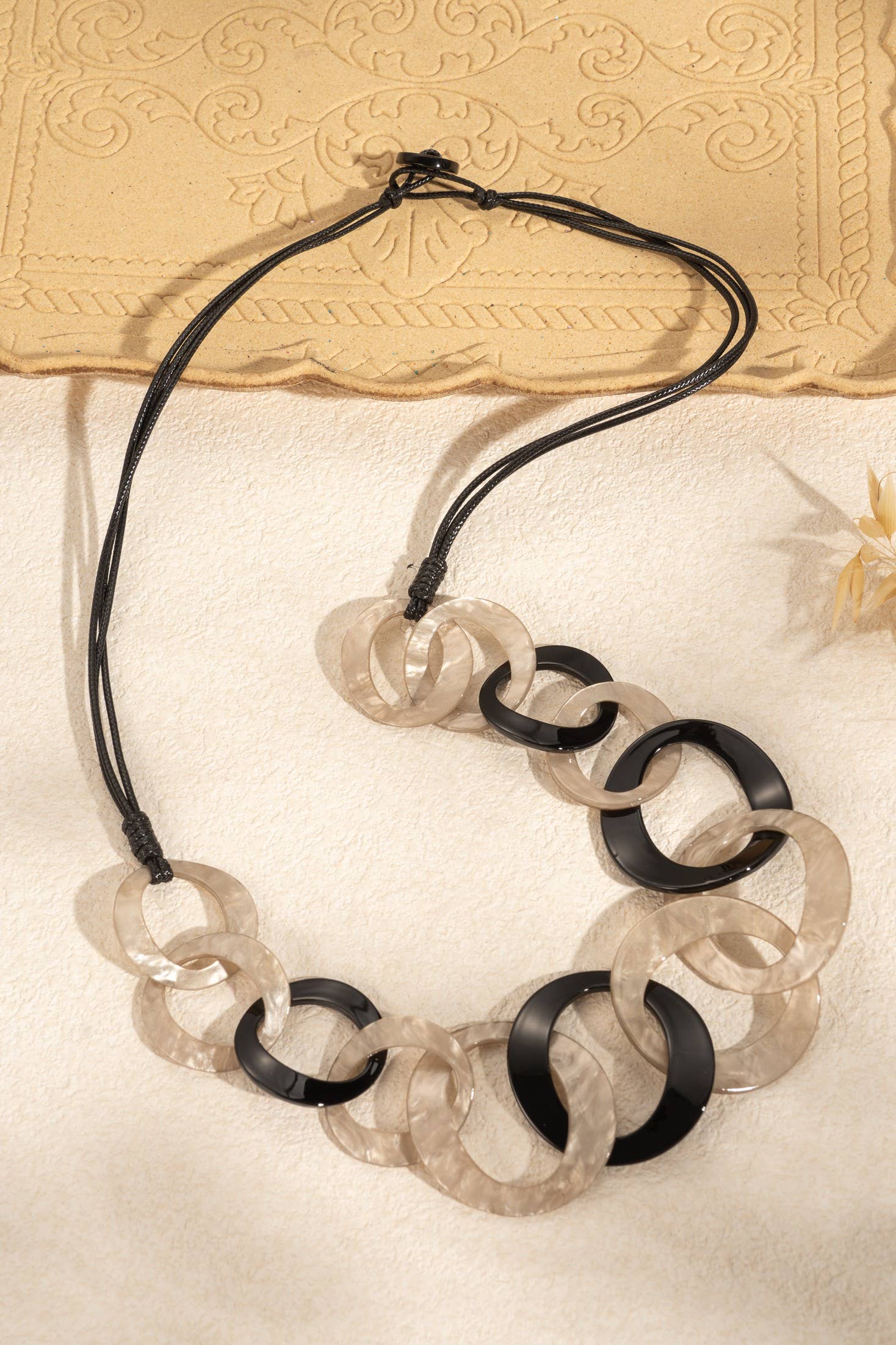 COSMOS - Wholesale Beaded/Pearl Necklace - Long Link Necklace Resin Bohemian Chic1