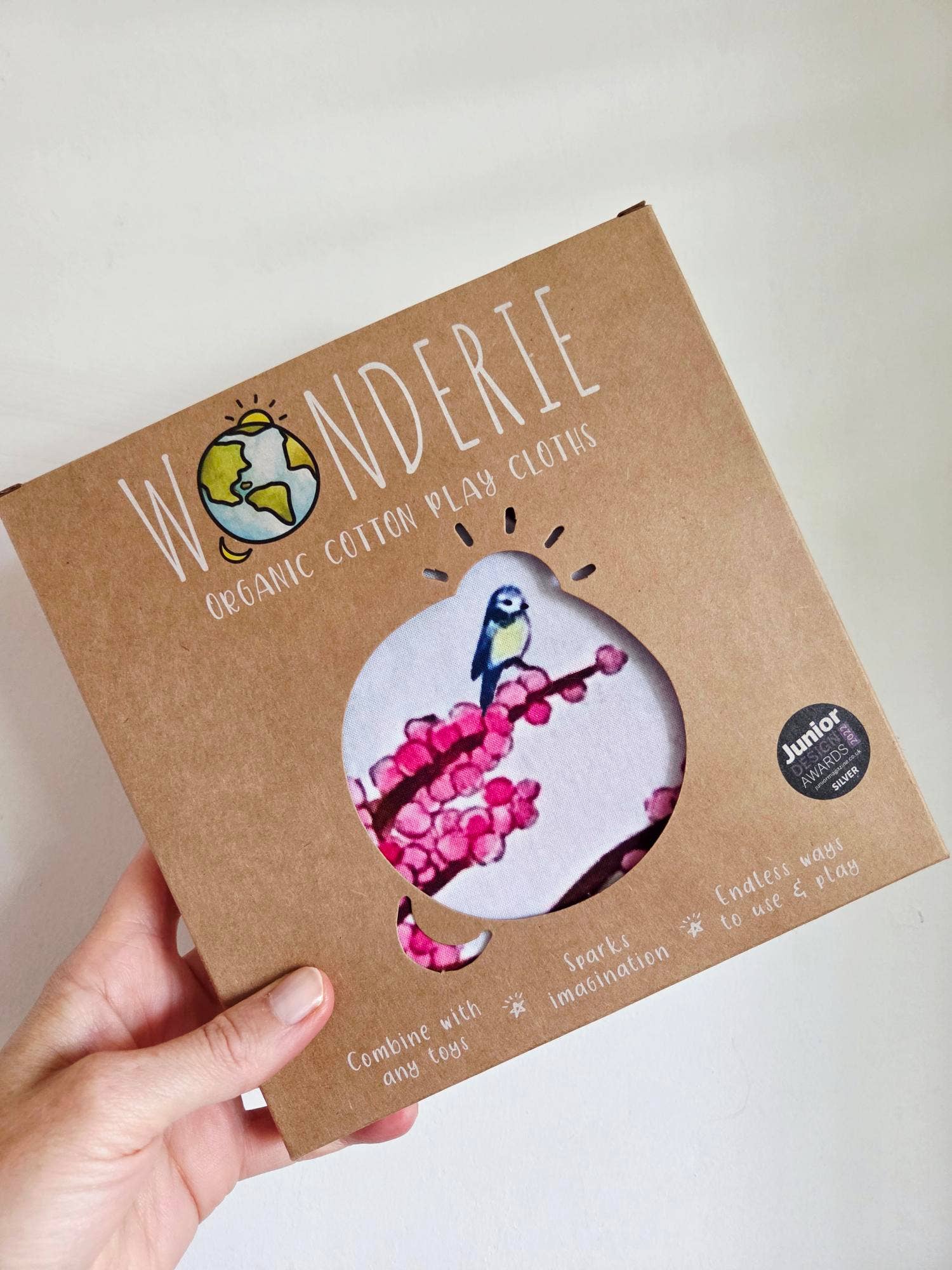 The Wonderie - Organic Cotton Play Cloths - Vente Tapisserie/textile - Tissu de Jeu Jardin des Fées – Jouet Écologique en Coton Bio2